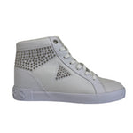 Guess Sneakers Alta Bianca con Mini Borchie