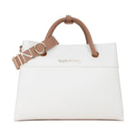 Mario Valentino Borsa a Mano Bianco Cuoio con Tracolla Logata da Donna