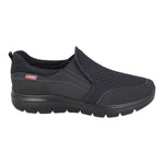 Luisetti Slip On Uomo in Tessuto Nero con Elastico Laterale