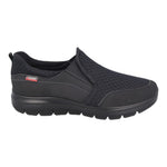 Luisetti Slip On Uomo in Tessuto Nero con Elastico Laterale