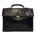 The Bridge Cartella Nera 2 Scomparti in Pelle da Uomo
