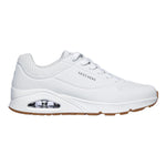 Skechers Sneakers Uomo in Ecopelle Bianca Uno - Stand On Air