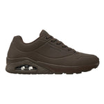 Skechers Sneakers Uomo in Ecopelle Cioccolato Uno - Stand On Air