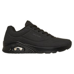 Skechers Sneakers Uomo in Ecopelle Nera Uno - Stand On Air