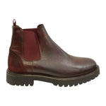 Exton Beatles Uomo in Pelle Morbida Bordeaux con Elastico Bordeaux