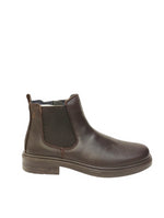 Luisetti Stivaletto Uomo in Morbida Pelle Marrone con Elastici Laterali