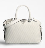 Guess borsa intrecciata bianca