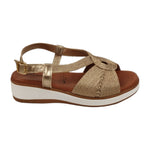 Susimoda Sandalo Rame con Fasce in Tessuto