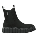 Refresh Beatles Donna in Camoscio Sintetico Nero con Zip ed Elastico