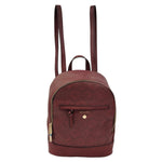 Gattinoni Roma Zaino Donna Linea Teodosia in Colore Bordeaux Chiusura con Cerniera