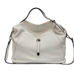 Caleidos Borsa a Mano Donna in Pelle Bianca con Tracolla