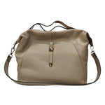 Caleidos Borsa a Mano Donna in Pelle Tortora con Tracolla