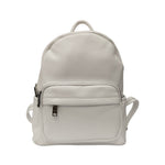 Caleidos Zaino Donna in Pelle Bianco con Tasca Frontale