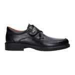 Luisetti Scarpa Uomo in Pelle Nera con Strappo e Targhetta Logo