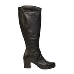 Valleverde Stivale Nero in Pelle con Fibbia t.5