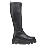 Cult Stivale Donna in Pelle Nera con Zip Centrale