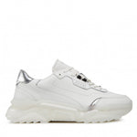 Guess sneakers uomo Runner Massa bianca con inserti laminati argento
