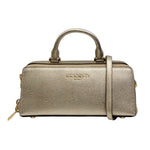 Nannini Firenze Borsa a Mano Rettangolare Flora Donna in Pelle Oro con Tracolla