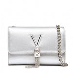 Mario Valentino Pochette Piccola Donna in Colore Argento con Metalleria Argento
