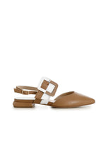 CafèNoir Chanelle cuoio bianco con fibbia