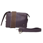Caleidos Borsa a Tracolla Donna in Pelle Lavanda con Tre Scomparti