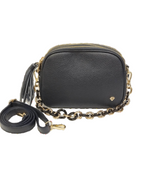 Caleidos Borsa a Tracolla Donna in Pelle Blu con Manico a Catena