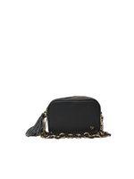 Caleidos Mini Bag Donna in Pelle Blu con Manico a Catena e Accessorio