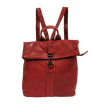 Gianni Conti Zaino Donna in Pelle Rosso con Moschettone