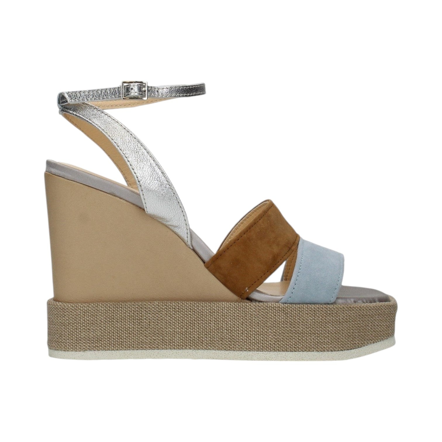 Apepazza Sandalo celeste cuoio con zeppa 10 – Scarpe Borse Online