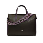 M Brc Borsa a mano testa di moro in pelle linea palmellato