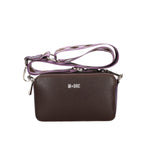 M Brc Tracolla testa di moro con tracolla in tessuto a fantasia