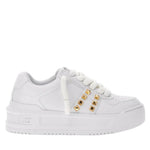 Guess Sneakers bianca lemstud platform con maxi borchie
