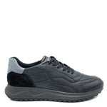 Igi&Co Sneakers nera in pelle e camoscio uomo