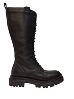 Laura Bizzarri Anfibio Lungo con Lacci in Pelle