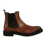 Exton Beatles Uomo in Pelle Brandy con Elastici Laterali