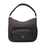 Nannini Firenze Borsa a Spalla Jessica Donna in Pelle Nera con Tasca Frontale