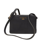 Nannini Firenze Borsa a Tracolla Donna in Pelle Nera con Tre Scomparti