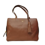 Nannini Firenze Borsa a Spalla Alice Donna in Pelle Bruciato con Accessorio Frange
