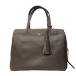 Nannini Firenze Borsa a Spalla Alice Donna in Pelle Sigaro con Accessorio Frange