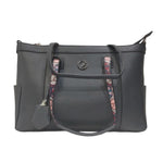 Gattinoni Roma Shopping Bag Donna Linea Denise Soft in Colore Blu e Chiusura con Cerniera