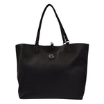 Gattinoni Roma Shopping Bag L Donna Reversibile Linea Teodosia Fumo Nero con Pochette Interna e con Tracolla