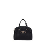 Gattinoni Roma Bauletto Donna Linea Lady Squared con Doppia Zip in Colore Nero con Tracolla