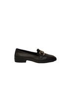 Shaddy Mocassino nero in pelle con morsetto
