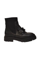 Laura Bizzarri Stivaletto Nero con Morsetto e Catena in Pelle