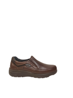 Luisetti Mocassino Uomo in Pelle Cognac con Elastici Laterali