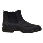 Luisetti Beatles Uomo in Pelle Blu con Elastici Laterali in Tessuto
