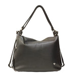 Caleidos Borsa/Zaino Donna in Pelle Nera con Zip