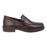 Luisetti College Uomo in Pelle Marrone con Mascherina