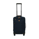 Bric's Trolley Cabina Unisex in Tessuto Blu 4 Ruote