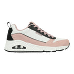 Skechers Sneakes Bianco Rosa Uno-2 Much Fun da Donna